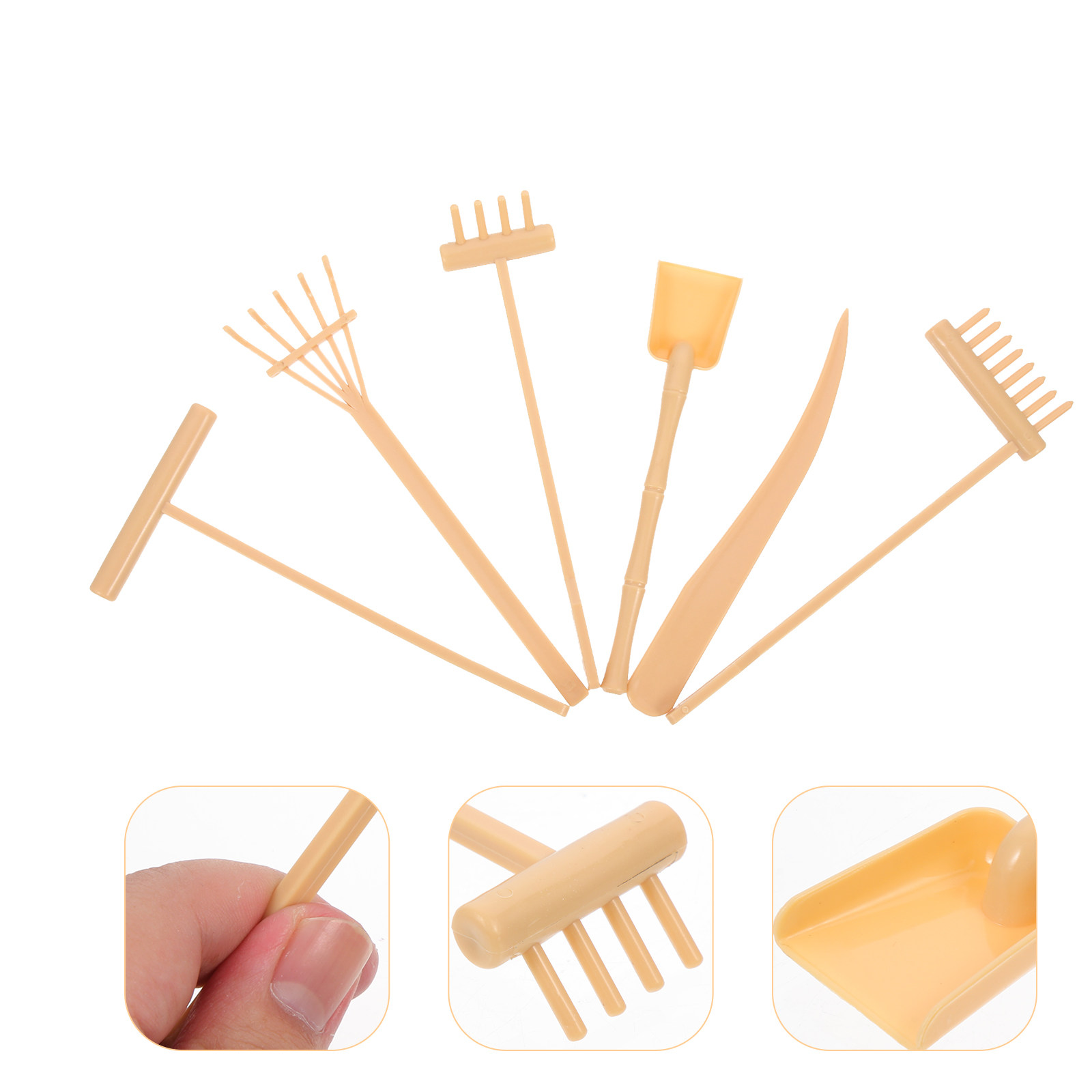 Zen Gardening Tools - Набор из 6 предметов для дзен-сада: