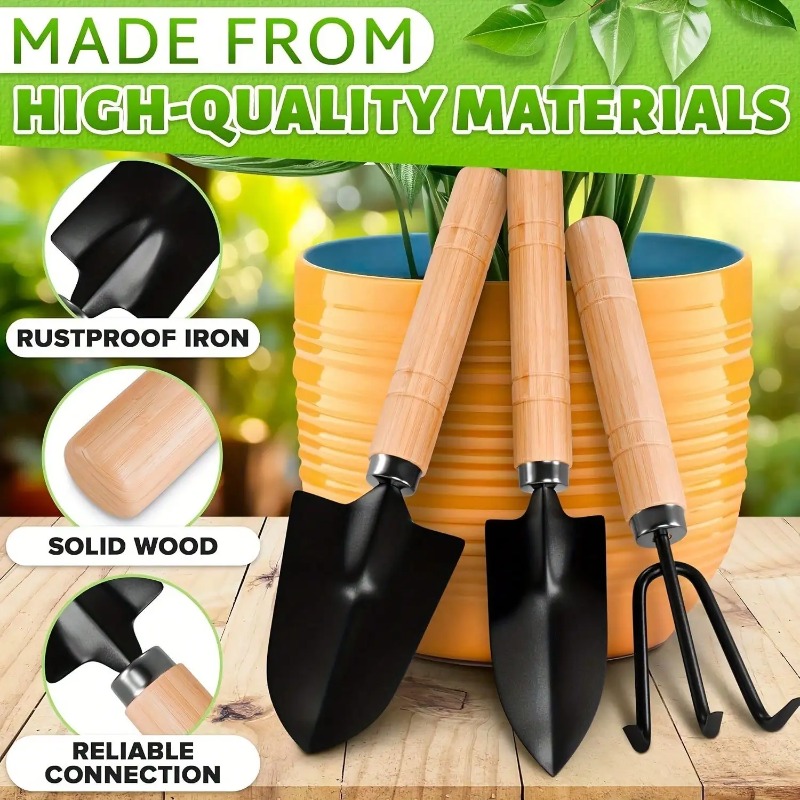 Gardening Tools Hoe - Набор из 3 мини-инструментов для садоводства