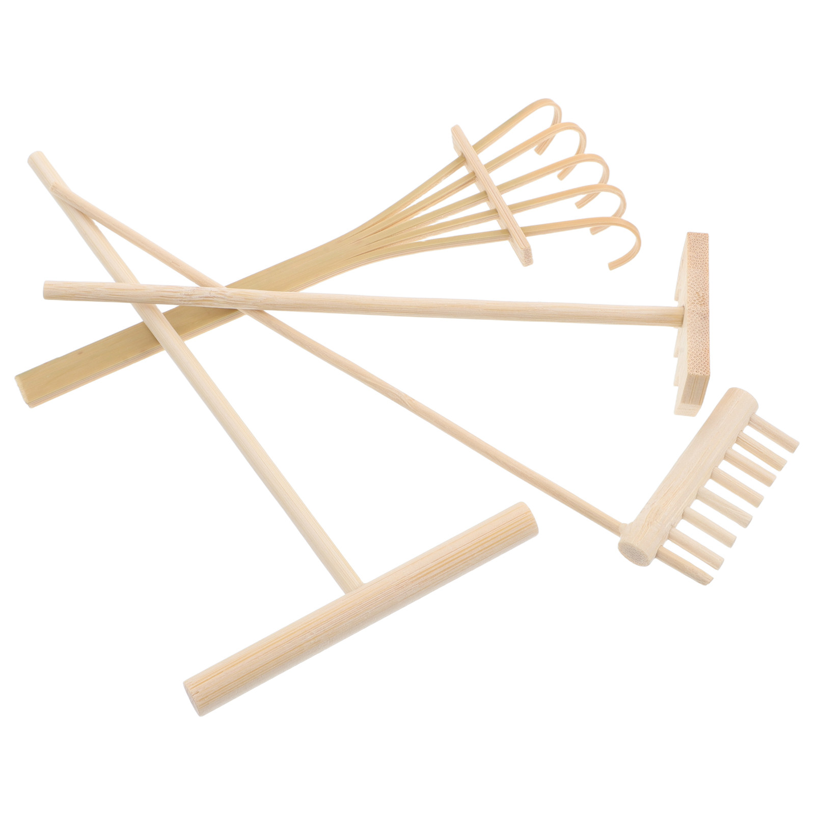 Набор из 4 миниатюрных бамбуко – обзор и цена Zen Gardening Tools