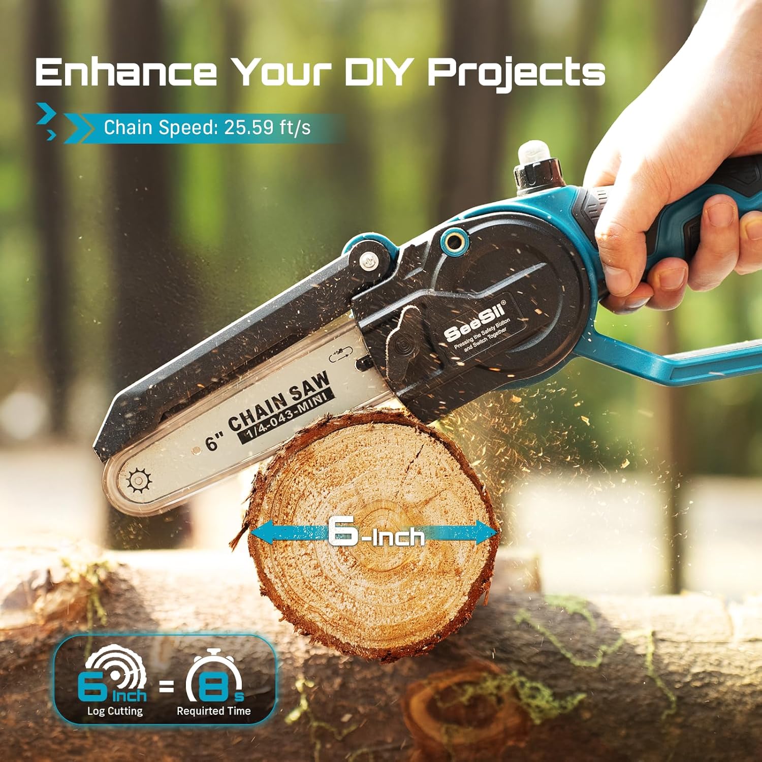 SEESII 2-в-1: 6-дюймовая бесще – обзор и цена Gardening Tools To Cut Branches