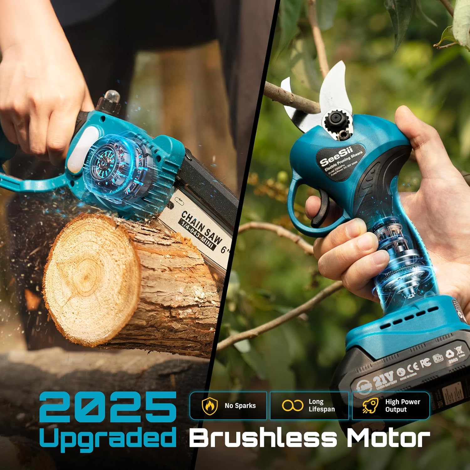 SEESII 2-в-1: 6-дюймовая бесще – обзор и цена Gardening Tools To Cut Branches
