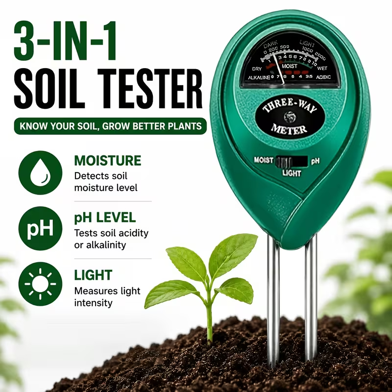 Тестер почвы 3-в-1 (измеритель – обзор и цена Soil Ph Meter