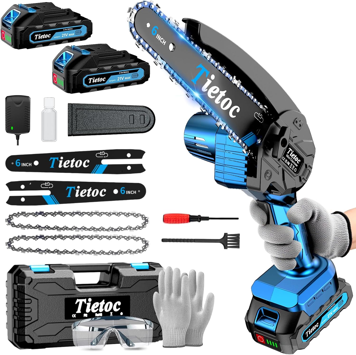 Мини-цепная пила, 6-дюймовая б – обзор и цена Gardening Tools Battery Powered